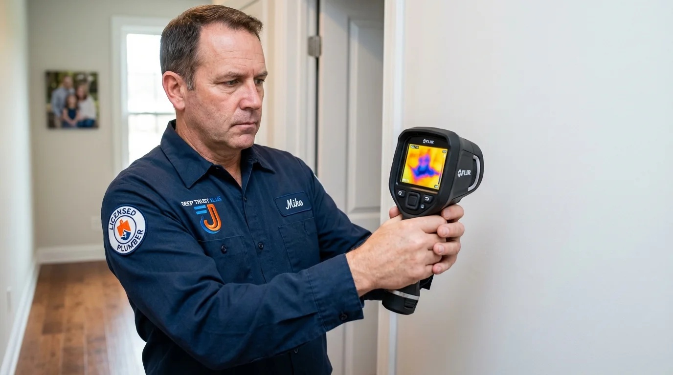 Thermal imaging leak detection by Johns Plumbing LLC in Vincentown
